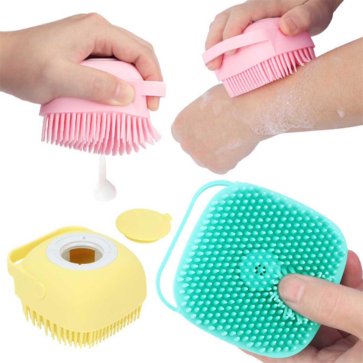 Silicone Bath Scrubber Brush